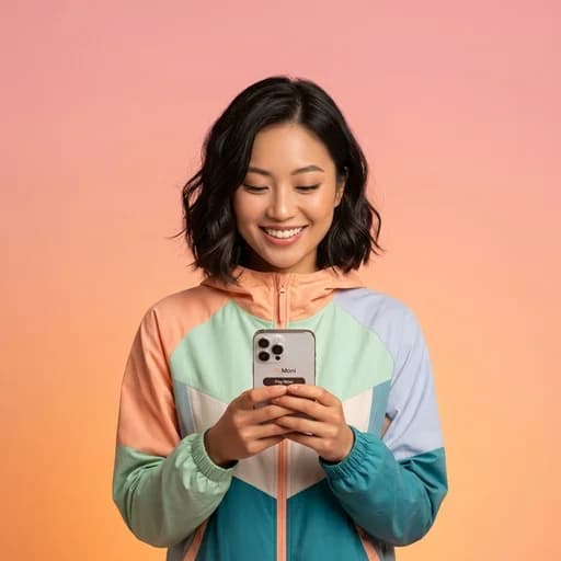 Monify user smiling while managing finances
